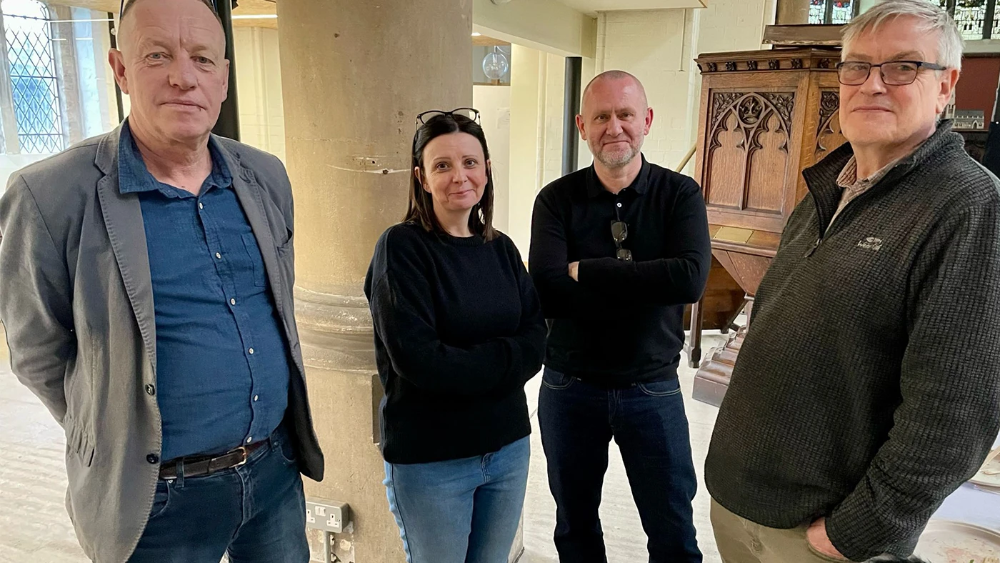 Four members of the Giroscope team