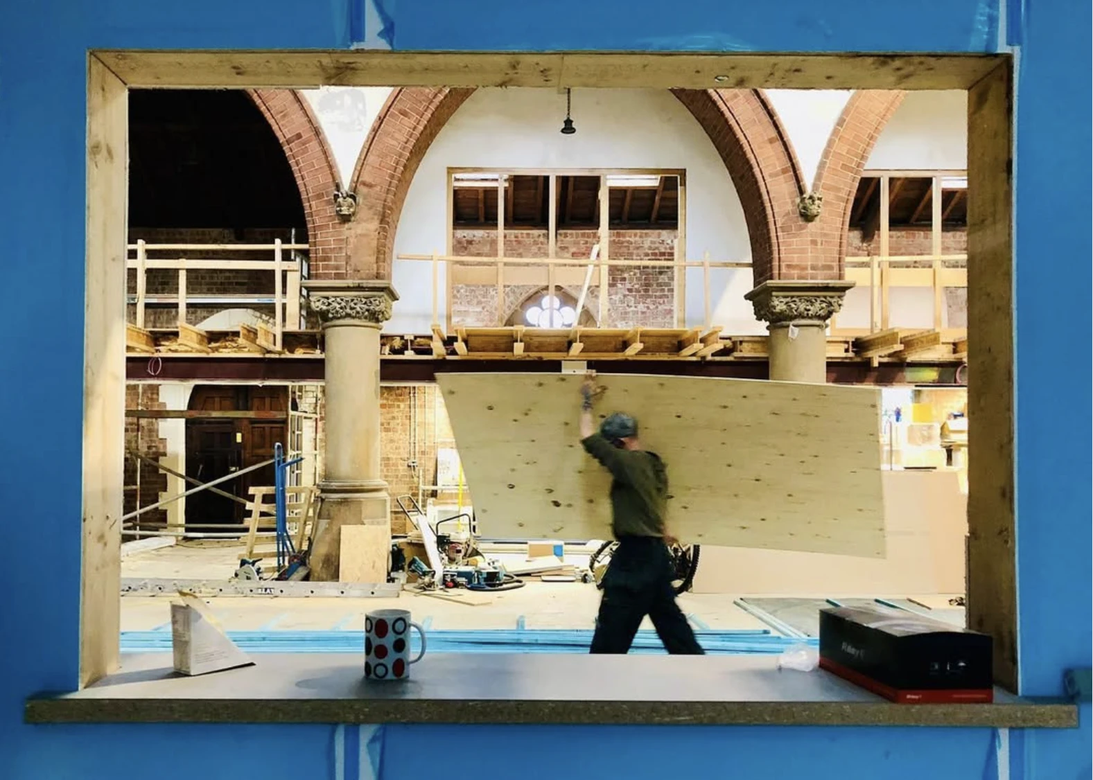 Voluteers working in St Matthews